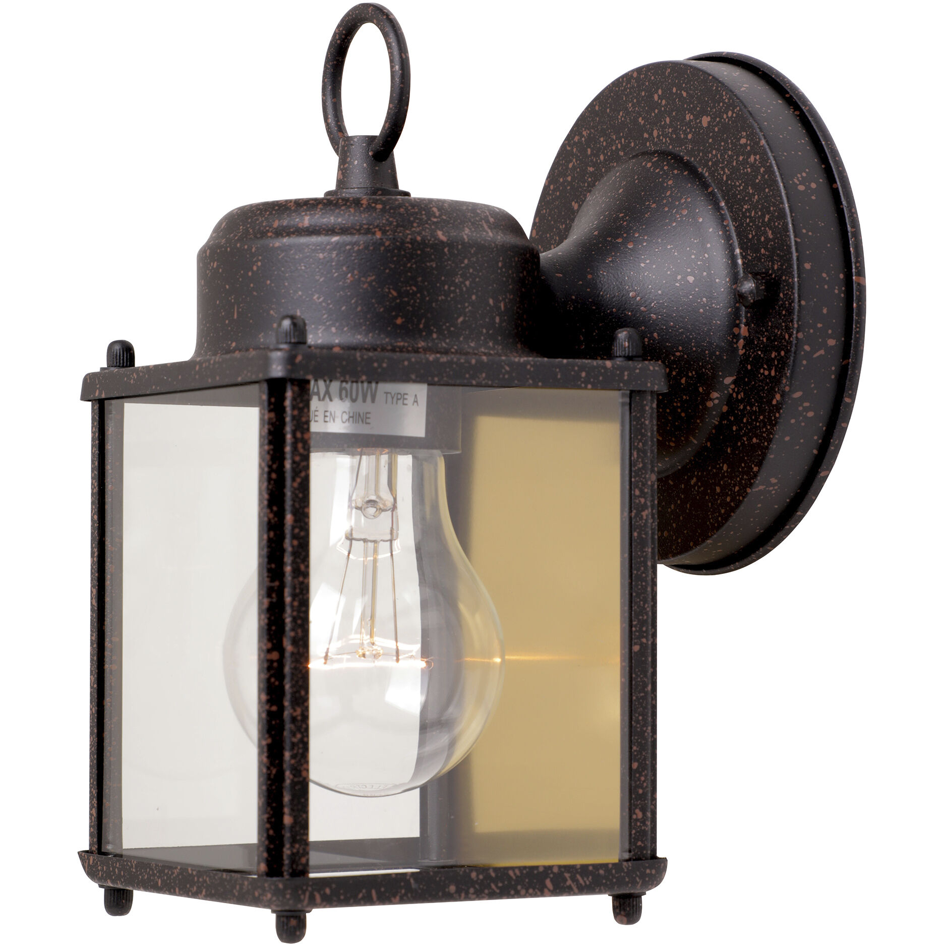 Basic Porch 1 Light 8 inch Rust Patina Outdoor Wall Lantern